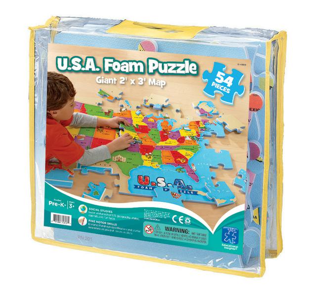 USA Foam Map Puzzle