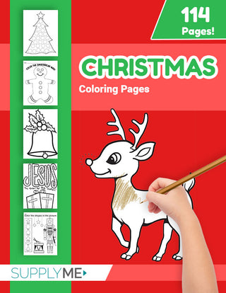 Christmas Coloring Pages Bundle - 100+ Printable Christmas Coloring Sheets!