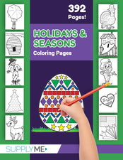 Holidays & Seasons Coloring Pages Bundle - 392 Pages of Printable Coloring Pages!