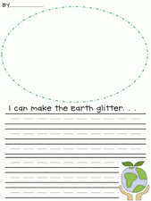 "I Can Make the Earth Glitter..." Writing Prompt FREEbie for Earth Day
