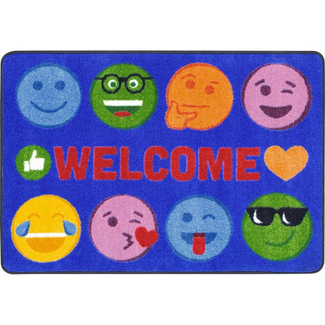 Emoji Expressions™ Classroom Mat, 2'8" x 3'10" Rectangle
