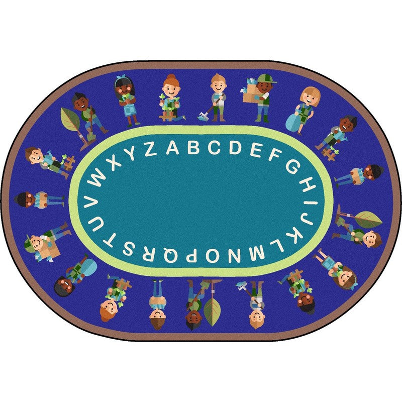 Environmental Helpers™ Classroom Seating Rug, 5'4" x 7'8" Rectangle