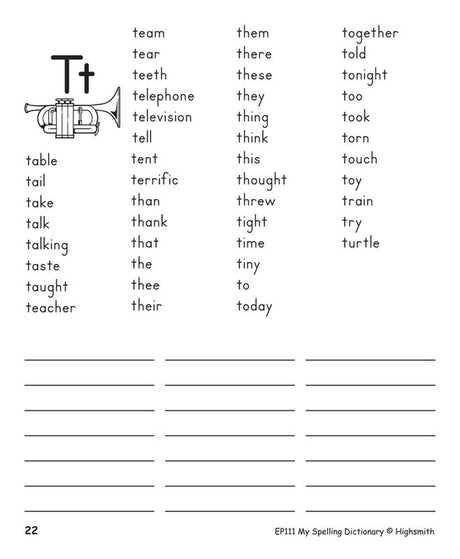 My Spelling Dictionary