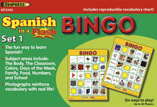 Spanish in a Flash Bingo Game, Set 1