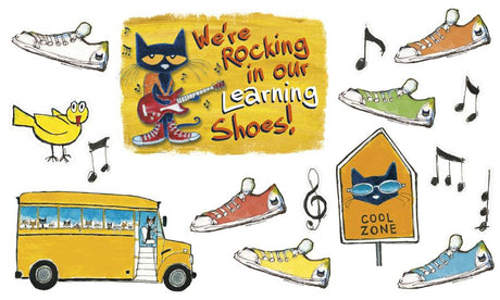 We're Rocking In Our Learning Shoes Bulletin Board Set Featuring Pete the Cat®