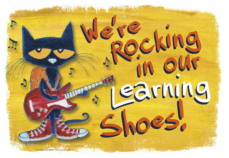 We're Rocking In Our Learning Shoes Bulletin Board Set Featuring Pete the Cat®