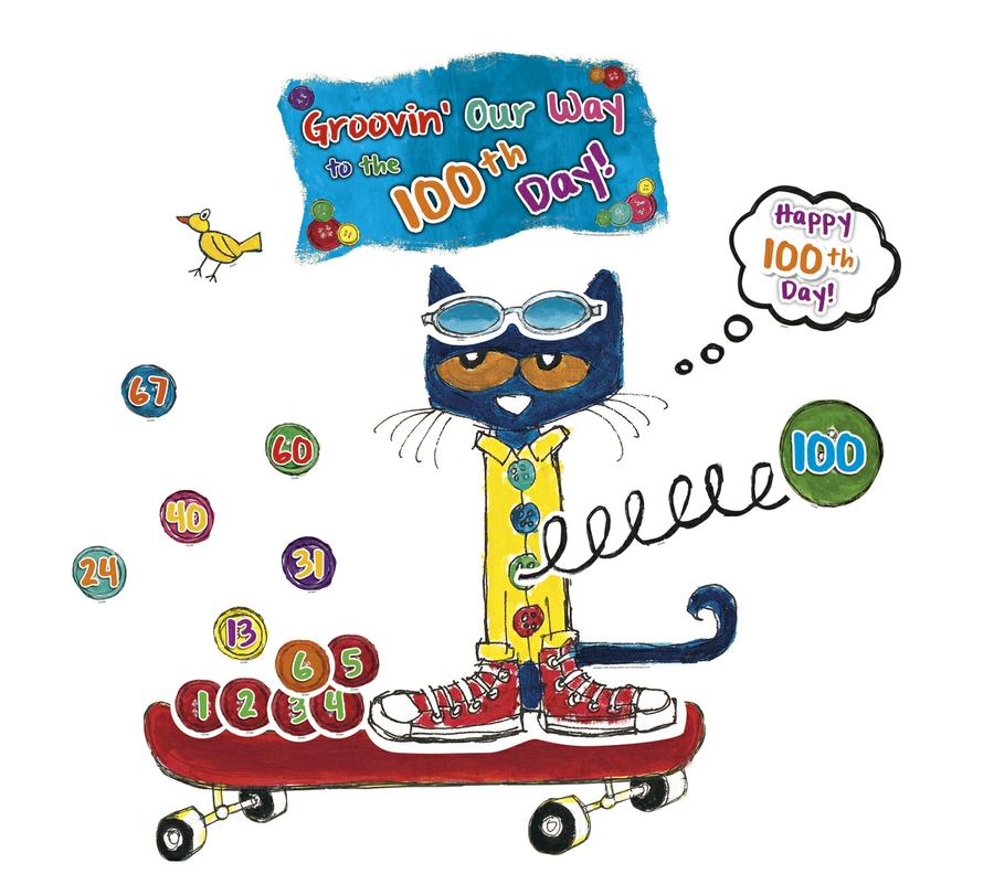 100 Groovy Days of School Bulletin Board Set Featuring Pete the Cat®