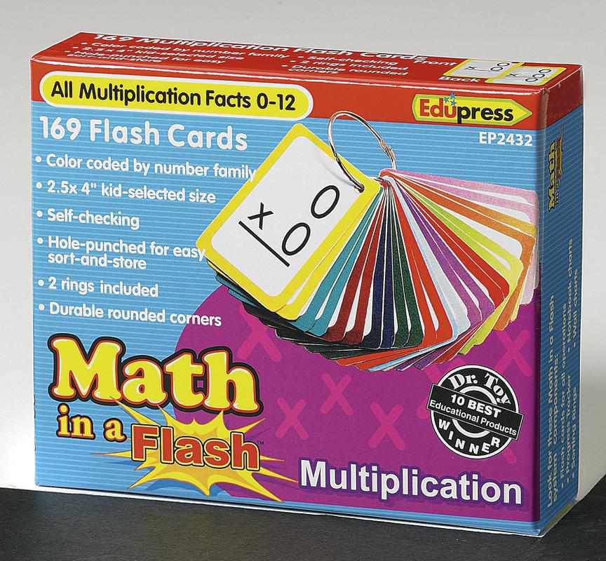 Math in a Flash™ Color-Coded Flash Cards, Multiplication