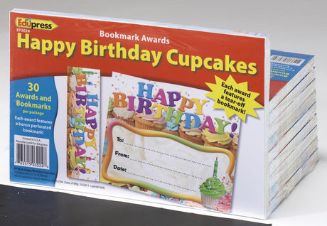 Bookmark Awards, Happy Birthday Cupcakes