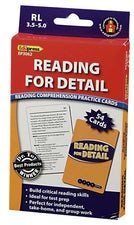 Reading for Detail Practice Cards, Blue Level