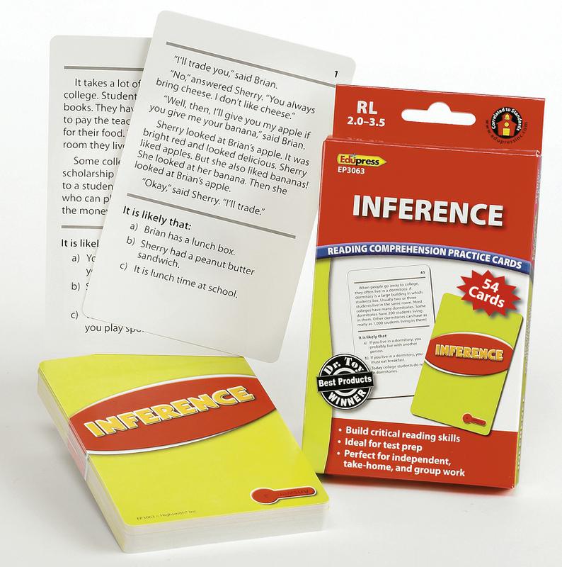 Inference Practice Cards, Red Level