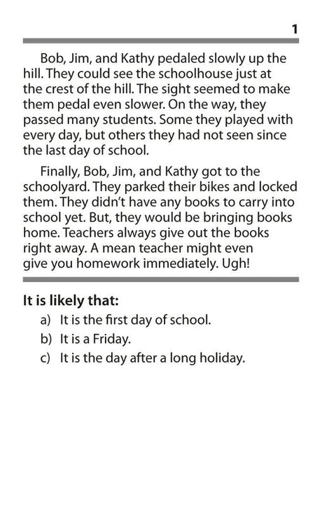 Inference Practice Cards, Blue Level