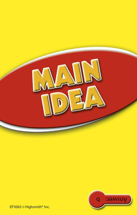 Main Idea Practice Cards, Red Level