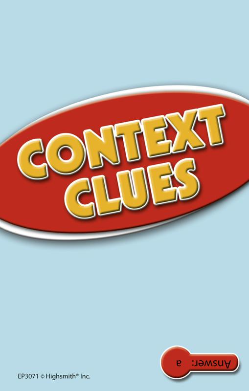 Context Clues Practice Cards, Red Level