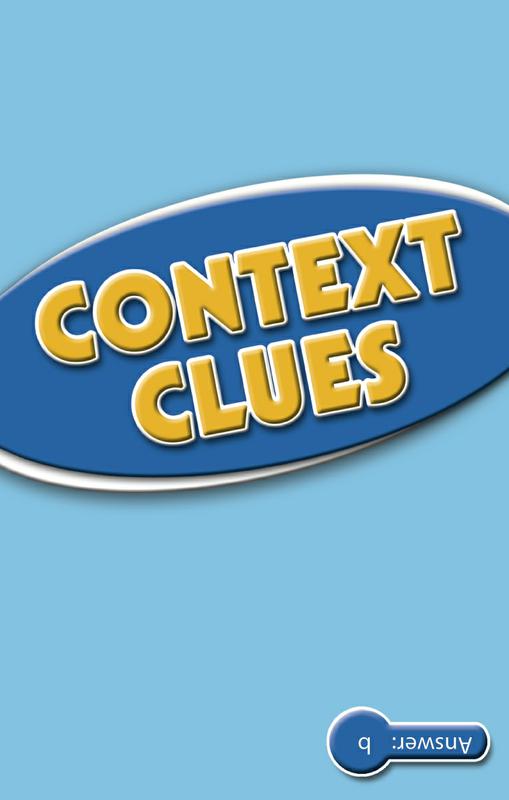 Context Clues Practice Cards, Blue Level