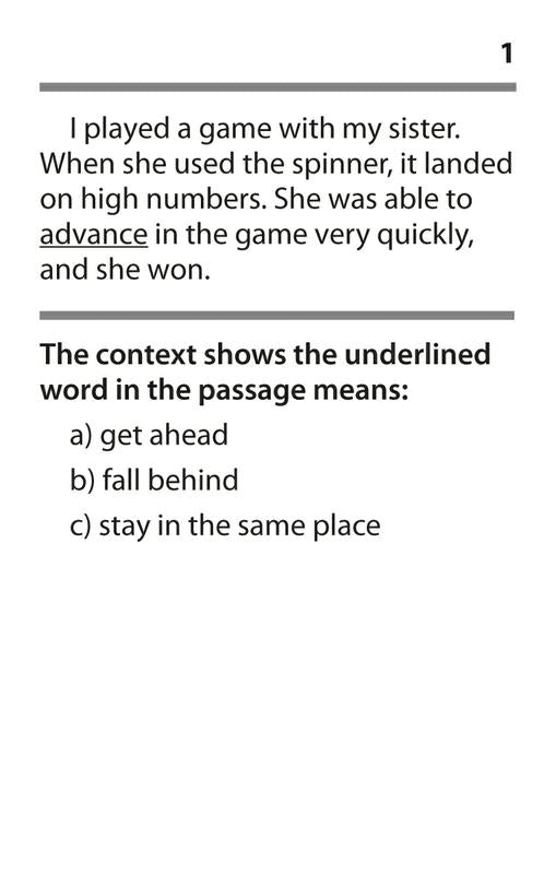 Context Clues Practice Cards, Blue Level