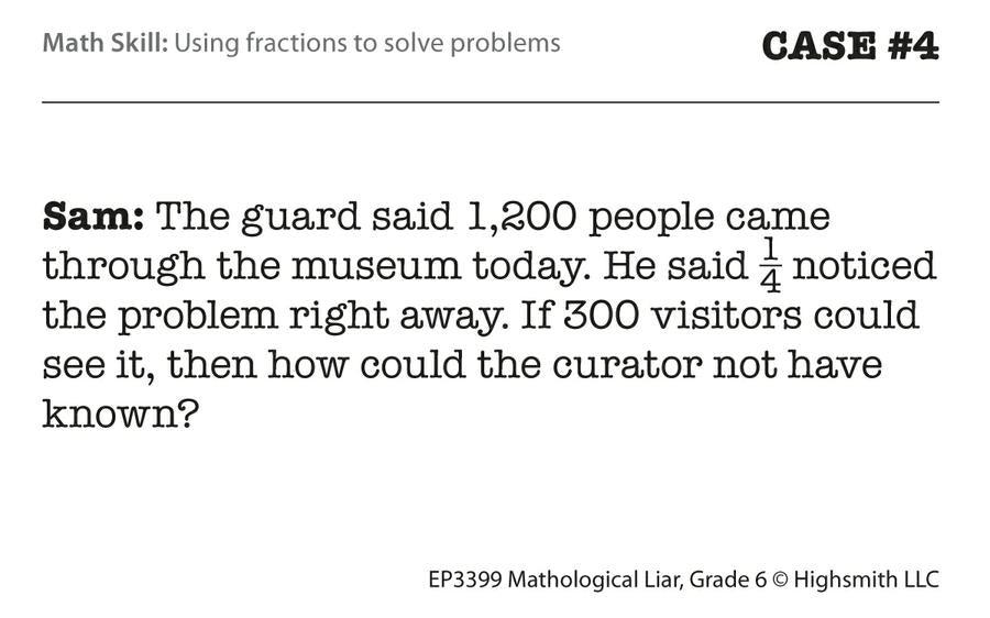 Mathological Liar Game, Grade 6