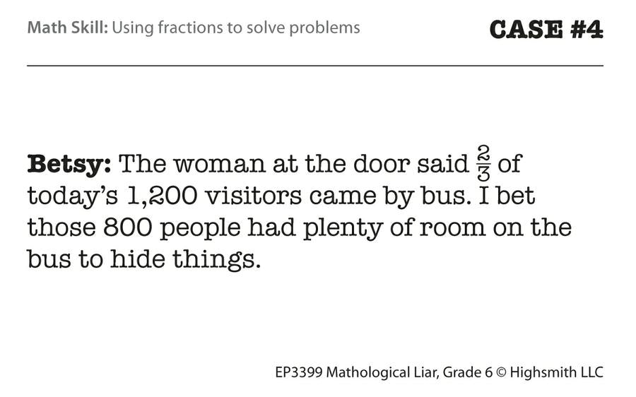 Mathological Liar Game, Grade 6