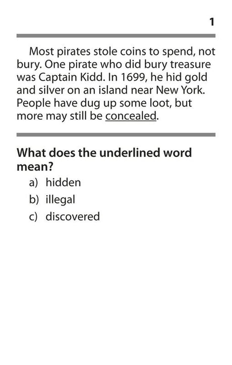 Context Clues Practice Cards, Green Level