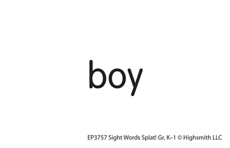 Sight Words Splat Game, Grades K-1