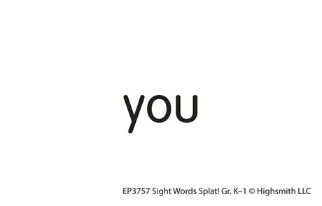 Sight Words Splat Game, Grades K-1