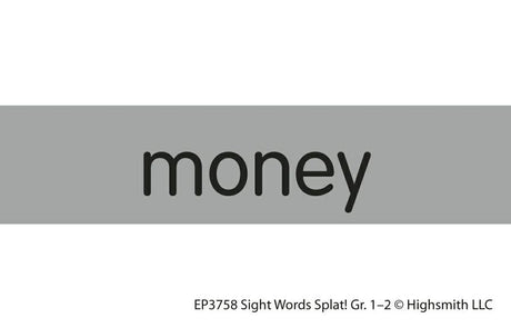 Sight Words Splat Game, Grades 1-2