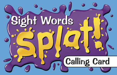 Sight Words Splat Game, Grades 1-2