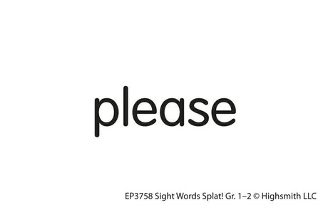 Sight Words Splat Game, Grades 1-2