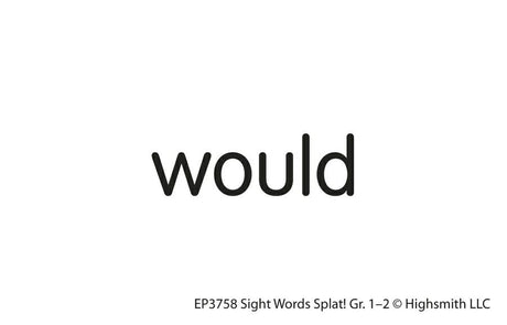 Sight Words Splat Game, Grades 1-2