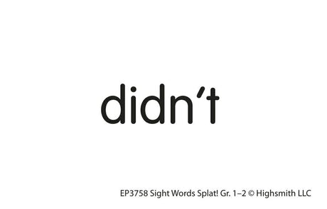 Sight Words Splat Game, Grades 1-2