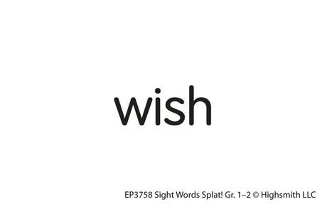 Sight Words Splat Game, Grades 1-2