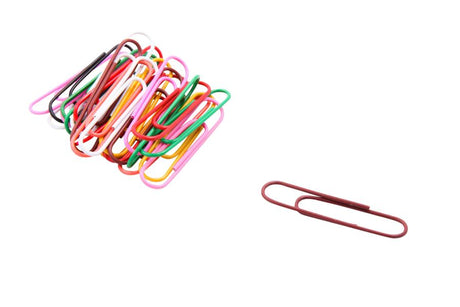 Vinyl Coated Paper Clips Jumbo Size 40Pk