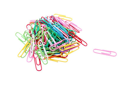 Vinyl Coated Paper Clips No 1 Size 100Pk