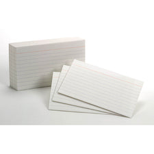 Ruled Index Cards 10Pks/100Ea 3 x 5 White