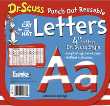 Dr. Seuss™ 4" Red & White Reusable Letters