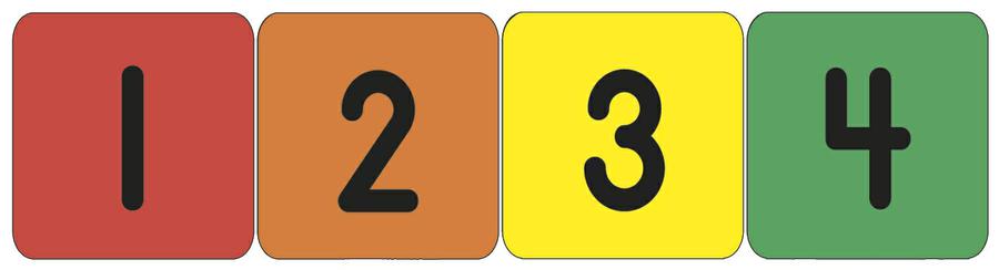 Numbers 1 - 20 Theme Stickers 