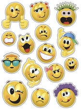 Emoticons 12 x 17 Window Clings