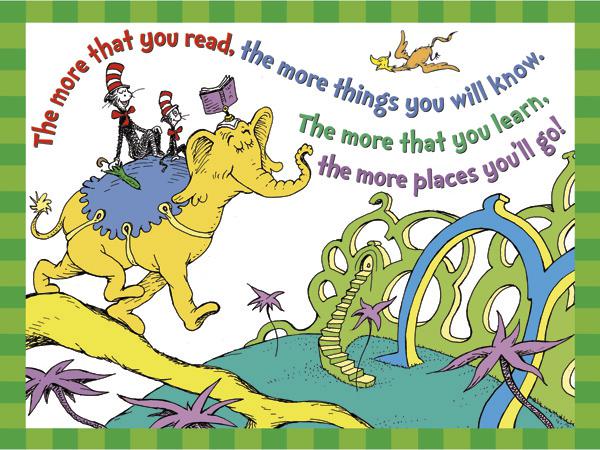 Dr. Seuss™ The More You Read 17 x 22 Posters