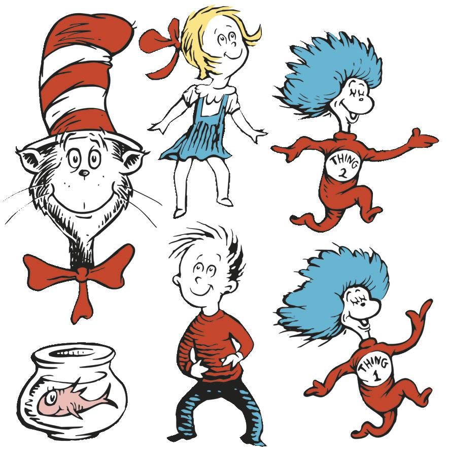 Large Dr. Seuss™ Characters 2-Sided Deco Kit