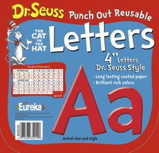 Dr. Seuss™ Punch Out Reusable Red Letters 4 Inch