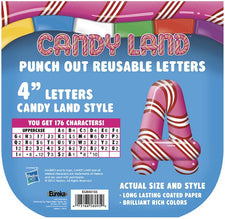 Candy Land Pepper Stripes Deco Letters