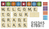 Scrabble Welcome To Our Class Mini Bulletin Board Set