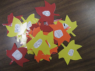 Rhyming Words Fall Leaf Toss