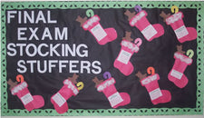 Stocking Stuffers - Classroom Christmas Bulletin Board Idea