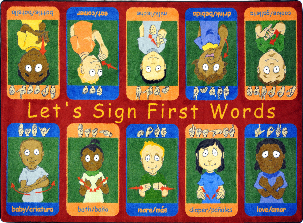 First Lessons Rug Joy Carpets First Signs© Classroom Rug, 5'4