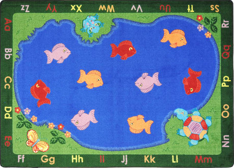 Fishin' Fun© Alphabet Classroom Rug, 5'4" x 7'8"  Oval