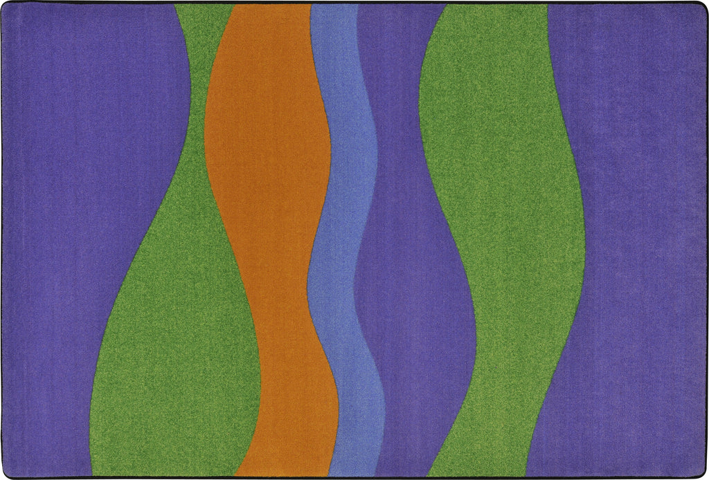 Flow© Violet Classroom Rug, 7'8" x 10'9" Rectangle