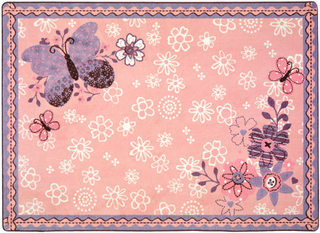 Flower Fields© Kid's Play Room Rug, 5'4" x 7'8" Rectangle