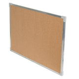 Flipside Aluminum Framed Cork Board, 24" x 36"