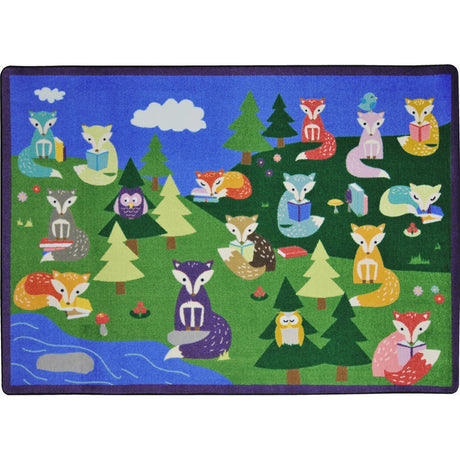 Foxy Readers™ Classroom Seating Rug, 5'4" x 7'8" Rectangle